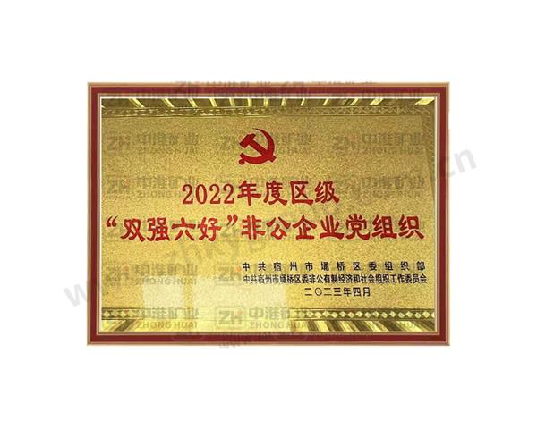 2022年度區(qū)級(jí)“雙強(qiáng)六好”非公企業(yè)黨組織